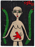 Mutter, 2017

Acryl auf Papier, 24 x 18 cm, gerahmt
vorder- und rückseitig signiert, datiert und beschriftet

AUSRUFPREIS: 140.-